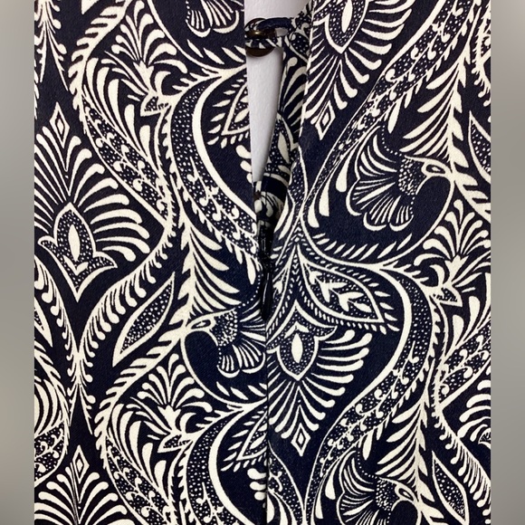 Anthropologie Zadie Black Printed button Jumpsuit Flutter sleeve Pockets - Picture 10 of 12